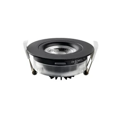 LED-kattouppovalaisin DL6809, pyöreä, musta