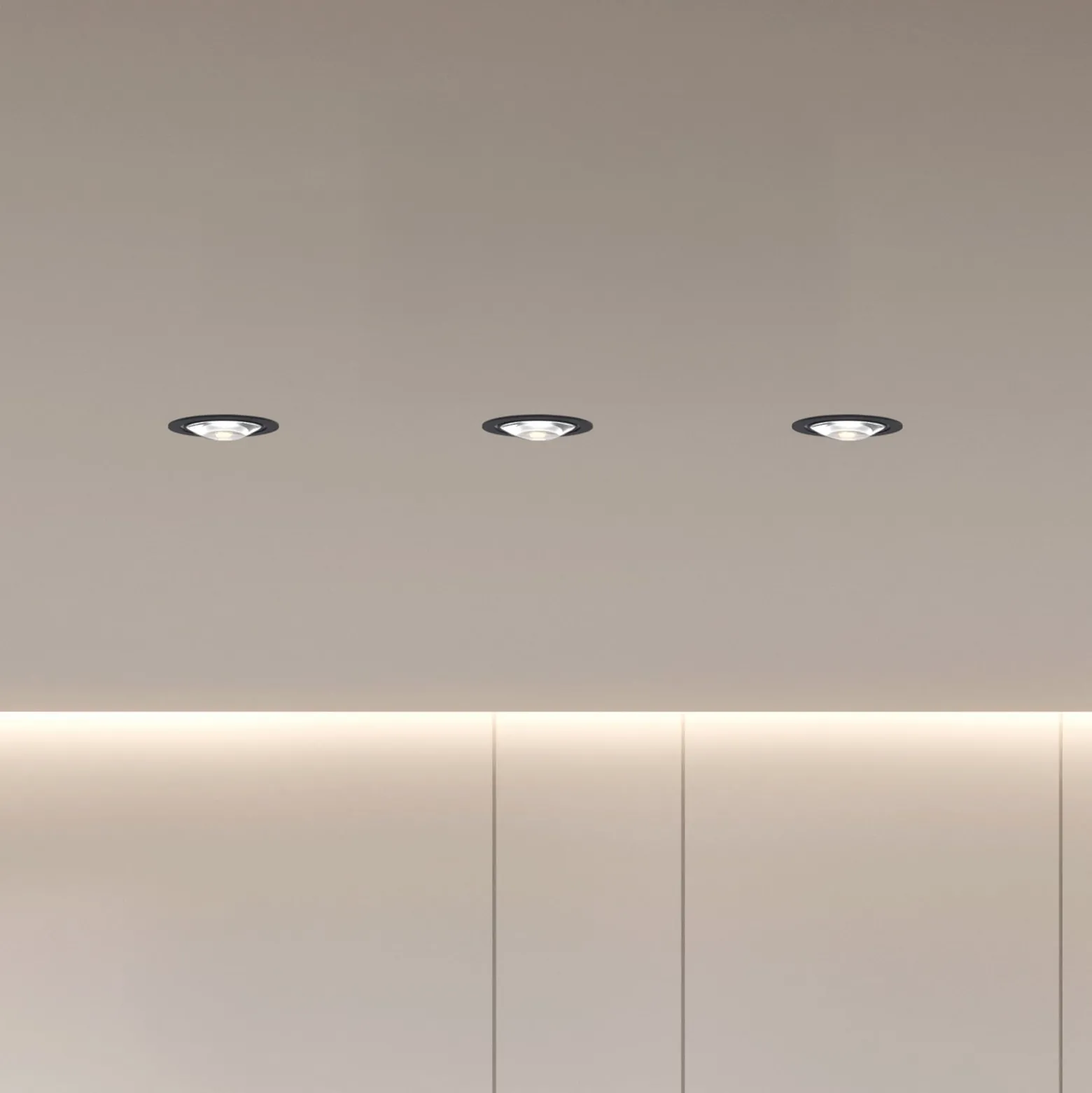 LED-kattouppovalaisin MAG MINI, musta, Ø 10 cm, CCT 18 V