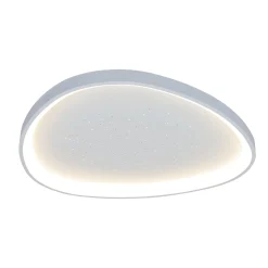 LED-kattovalaisin Argesa, Ø 42 cm, valkoinen, CCT, kaukosäädin