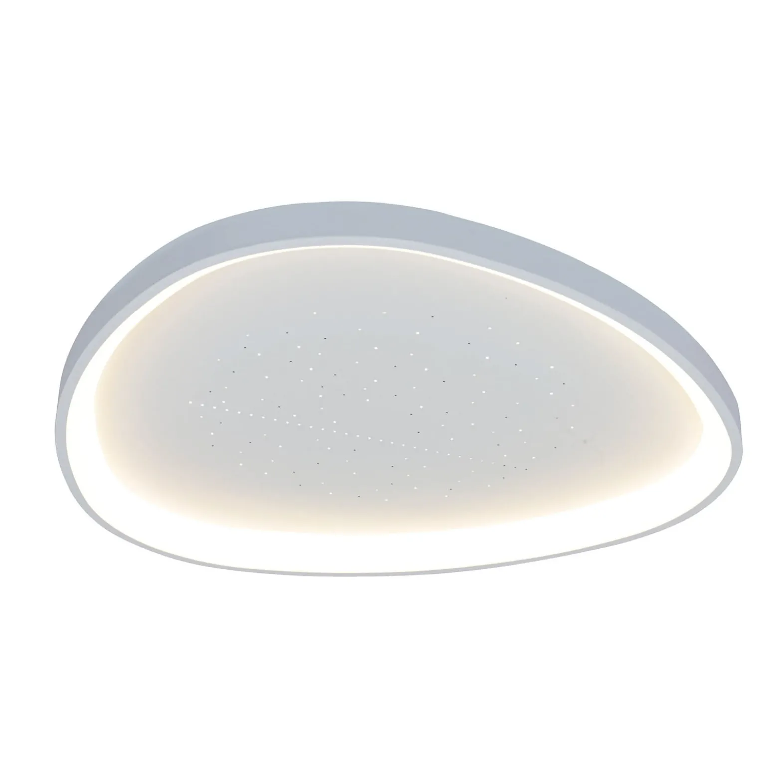 LED-kattovalaisin Argesa, Ø 42 cm, valkoinen, CCT, kaukosäädin