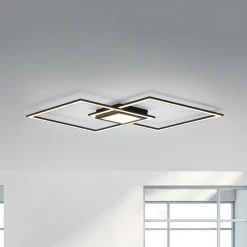 LED-kattovalaisin Asmin, CCT, musta, 106x37cm
