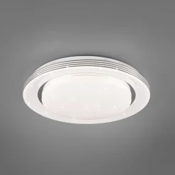 LED-kattovalaisin Atria, Ø 38 cm, valkoinen, muovi, CCT