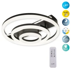 LED-kattovalaisin CCT, kolme rengasta, kaukosäädin