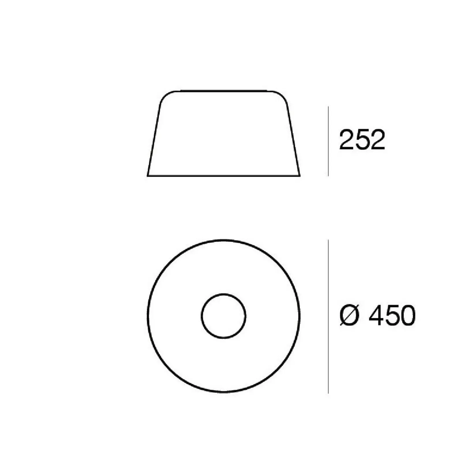 LED-kattovalaisin Delfi_S, valkoinen, Ø 45 cm, metalli