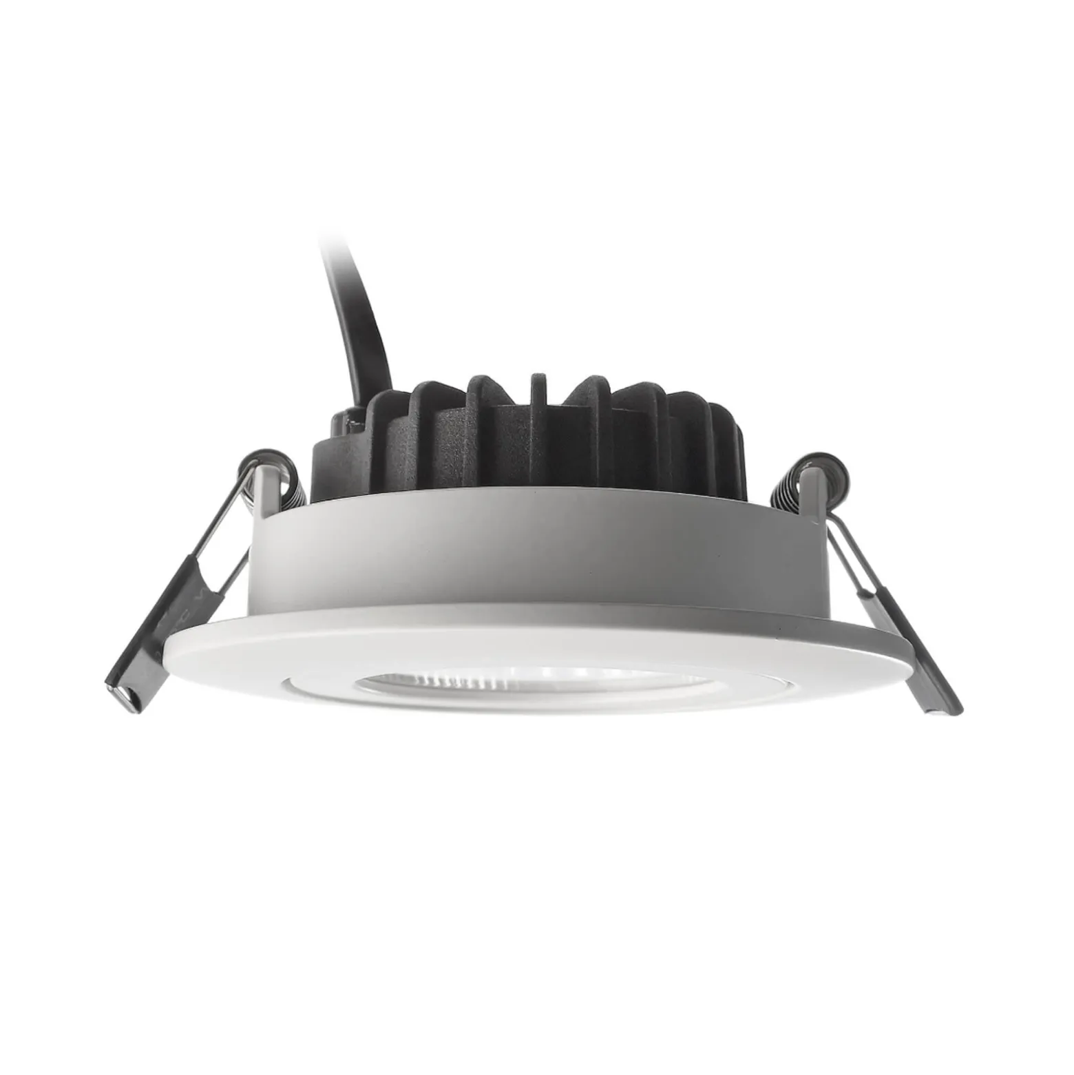 LED-kattovalaisin Dione, IP44, 4 000 K, valkoinen, himmennettävä