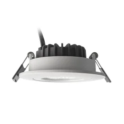 LED-kattovalaisin Dione, IP44, 2700 K, valkoinen, himmennettävä
