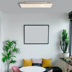 LED-kattovalaisin Doro, pituus 80 cm, tumma puu, puu, CCT