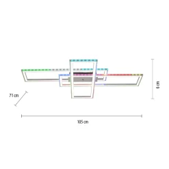LED-kattovalaisin Felix60, 105 cm x 71 cm