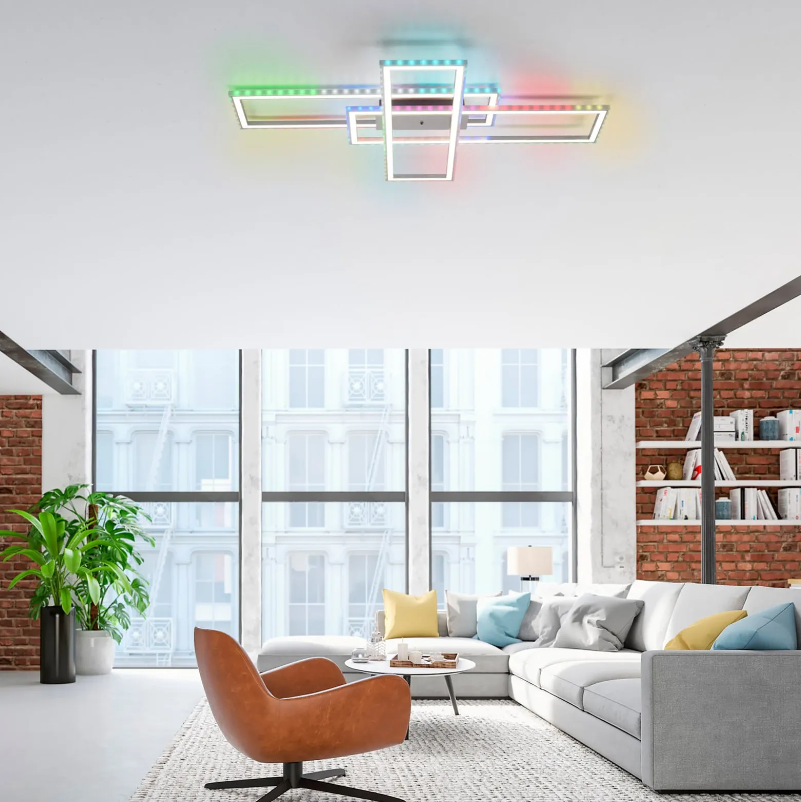 LED-kattovalaisin Felix60, 105 cm x 71 cm