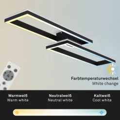 LED-kattovalaisin Frame 2-lamppuinen RGBW Backlight 119,5 cm