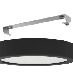 LED kattovalaisin Fueva 5 IP44 3000K musta Ø16cm Ø16cm