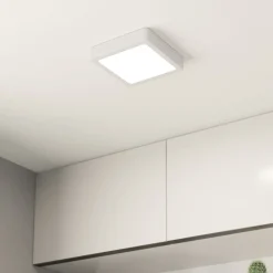 LED kattovalaisin Fueva 5 IP44 3000K valkoinen 16x16cm