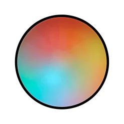 LED-kattovalaisin Heida, Ø 49 cm, musta, CCT, RGB, metallia