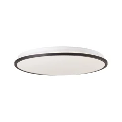 LED-kattovalaisin Heida, Ø 49 cm, musta, CCT, RGB, metallia