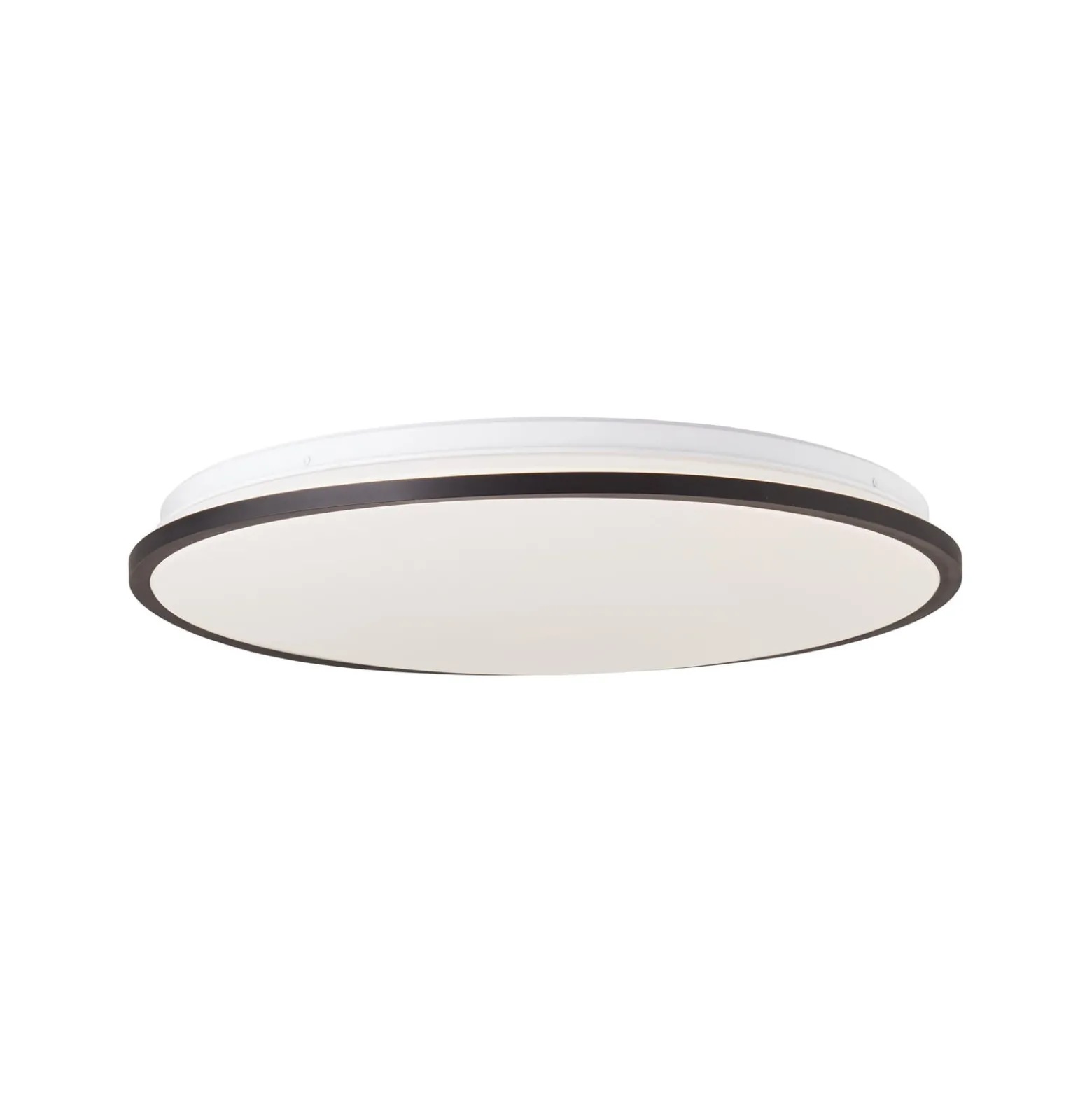 LED-kattovalaisin Heida, Ø 49 cm, musta, CCT, RGB, metallia