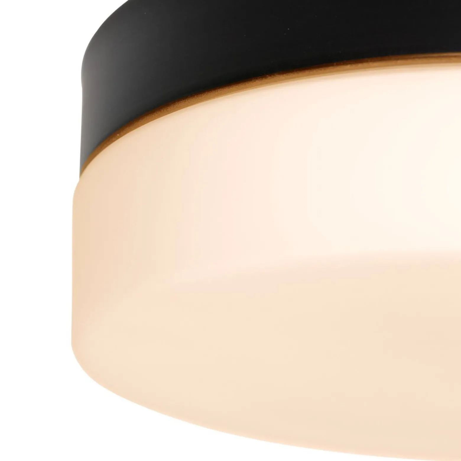 LED-kattovalaisin Ikaro musta, Ø 18 cm, metallia, muovia