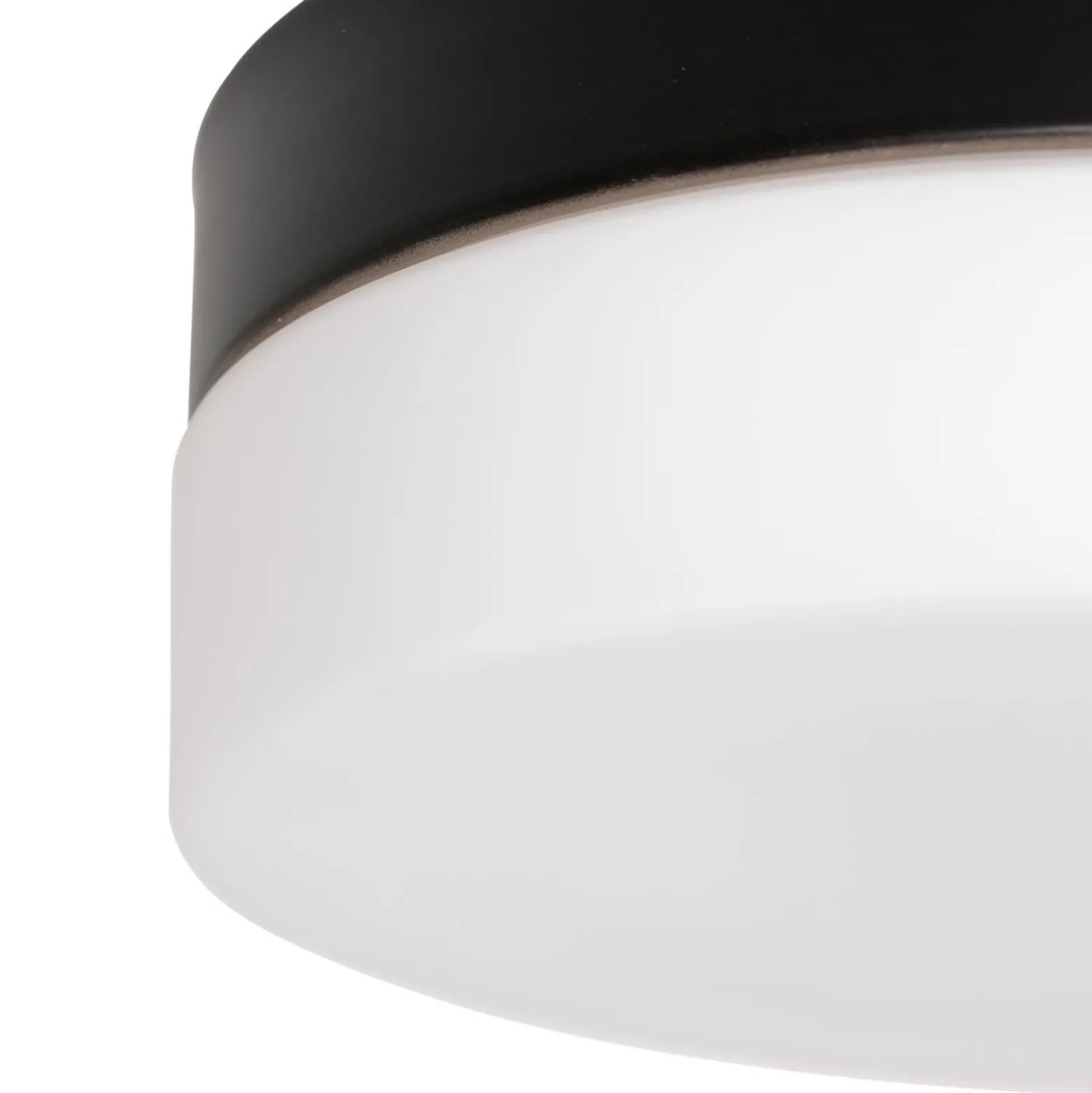 LED-kattovalaisin Ikaro musta, Ø 18 cm, metallia, muovia