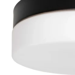 LED-kattovalaisin Ikaro musta, Ø 18 cm, metallia, muovia