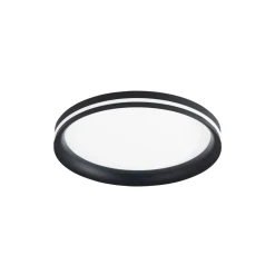 LED-kattovalaisin Isy, musta, Ø 35 cm, metalli, CCT, himmennettävä