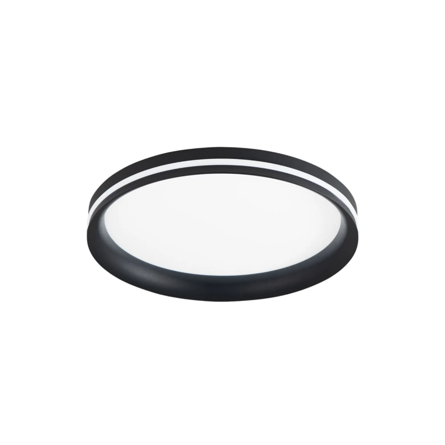 LED-kattovalaisin Isy, musta, Ø 35 cm, metalli, CCT, himmennettävä