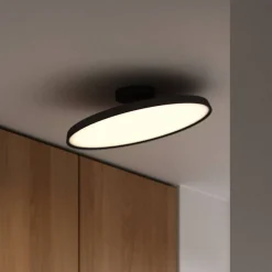 LED-kattovalaisin Kaito 2 Pro, Ø 40 cm, musta, välimatka