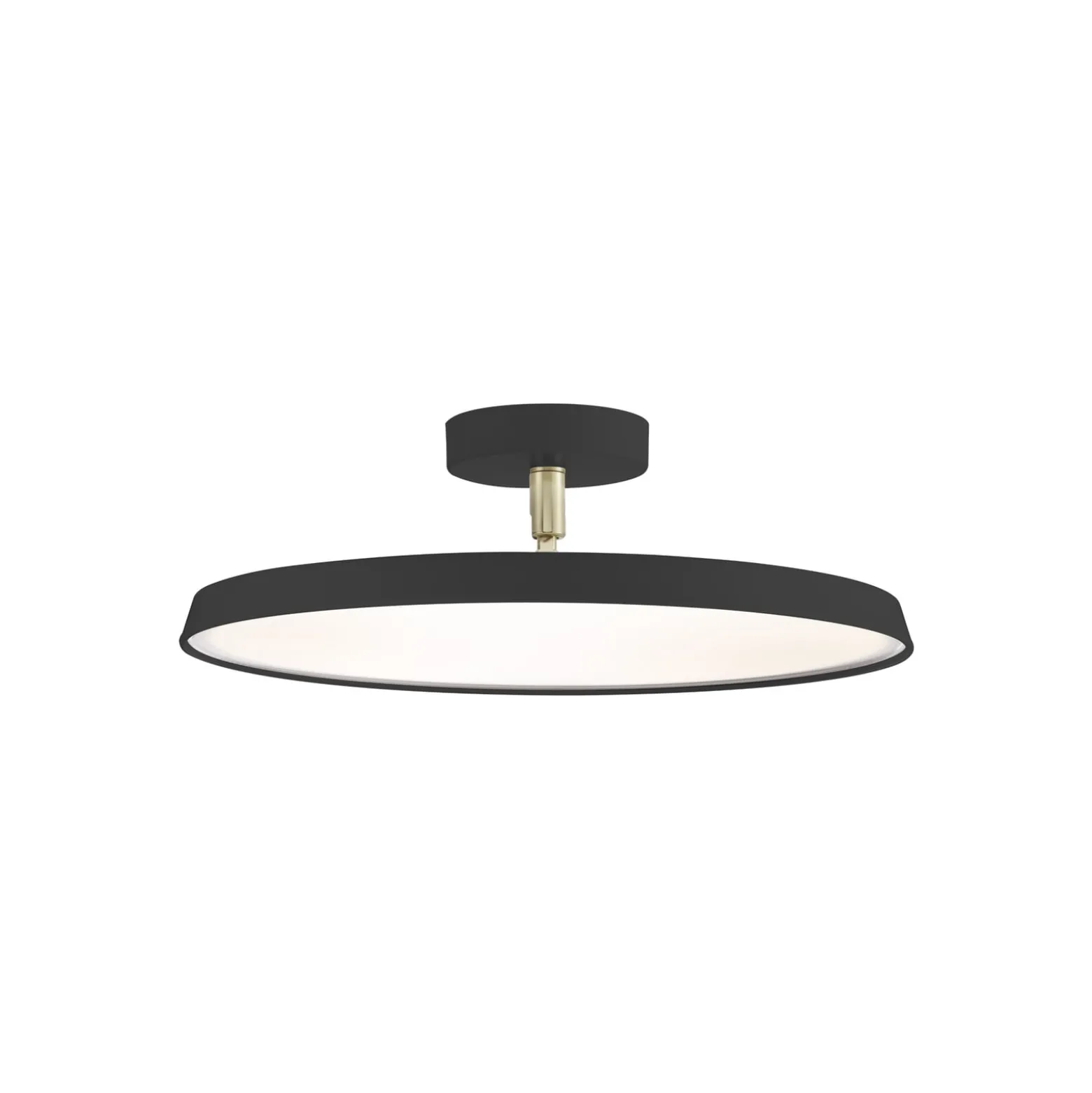 LED-kattovalaisin Kaito 2 Pro, Ø 40 cm, musta, välimatka