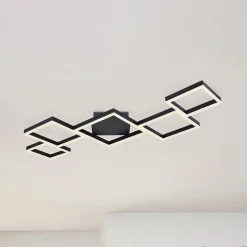 LED-kattovalaisin Kurio, 5-lamppuinen, musta, CTT