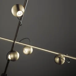 LED-kattovalaisin Magnetic, pronssi/kulta