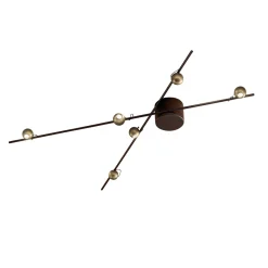LED-kattovalaisin Magnetic, pronssi/kulta