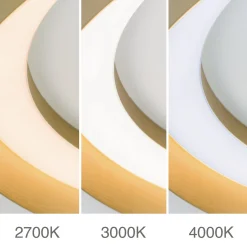 LED-kattovalaisin Manta, Ø 60 cm, kullanvärinen, alumiini, ylös/alasvalo