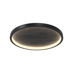 LED-kattovalaisin Orign, Ø 60 cm, musta, metalli/kivi