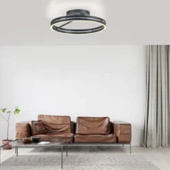 LED-kattovalaisin PURE Loop, mystic grey, Ø 60 cm, CCT