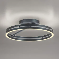 LED-kattovalaisin PURE Loop, mystic grey, Ø 60 cm, CCT