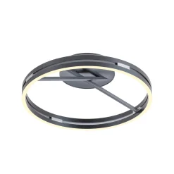 LED-kattovalaisin PURE Loop, mystic grey, Ø 60 cm, CCT
