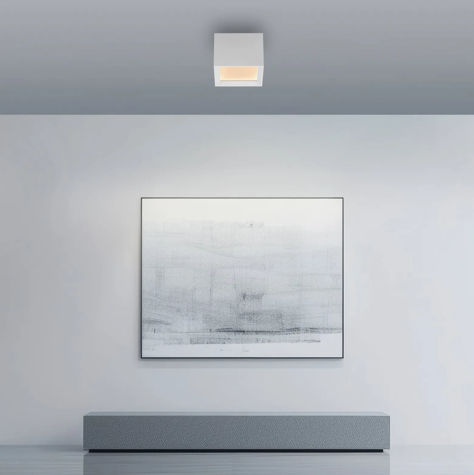 LED-kattovalaisin PURE Manhattan, snow, 1-lamppuinen, CCT