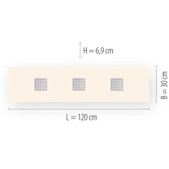 LED-kattovalaisin PURE Neo, 120 cm, alumiini, CCT, kaukosäädin