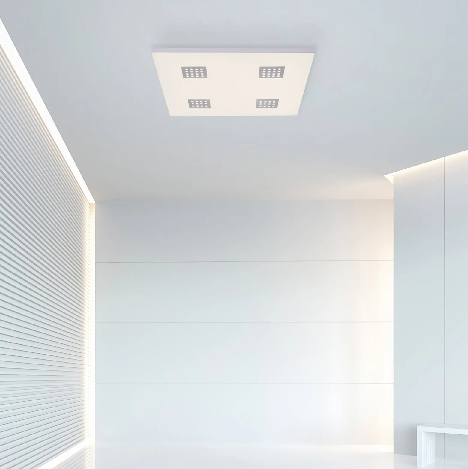 LED-kattovalaisin PURE Neo, 62 cm, alumiini, CCT, kaukosäädin