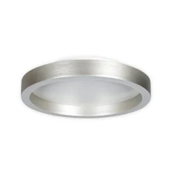 LED-kattovalaisin Ringlux teräsharmaa, Ø 30 cm, metalli, 2700 K