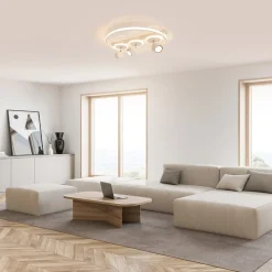 LED-kattovalaisin Ronda, valkoinen, 3-lamppuinen