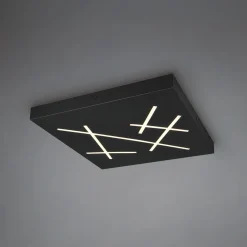 LED-kattovalaisin Snip, musta matta, pituus 50 cm, metalli, CCT
