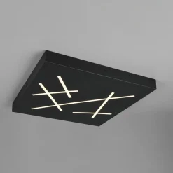 LED-kattovalaisin Snip, musta matta, pituus 50 cm, metalli, CCT