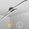 LED-kattovalaisin Snore, 2-lamppuinen, musta, metalli, 3 000 K