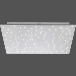 LED-kattovalaisin Sparkle CCT him., teräs, 45x45cm