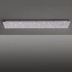 LED-kattovalaisin Sparkle CCT him., teräs 100x45cm