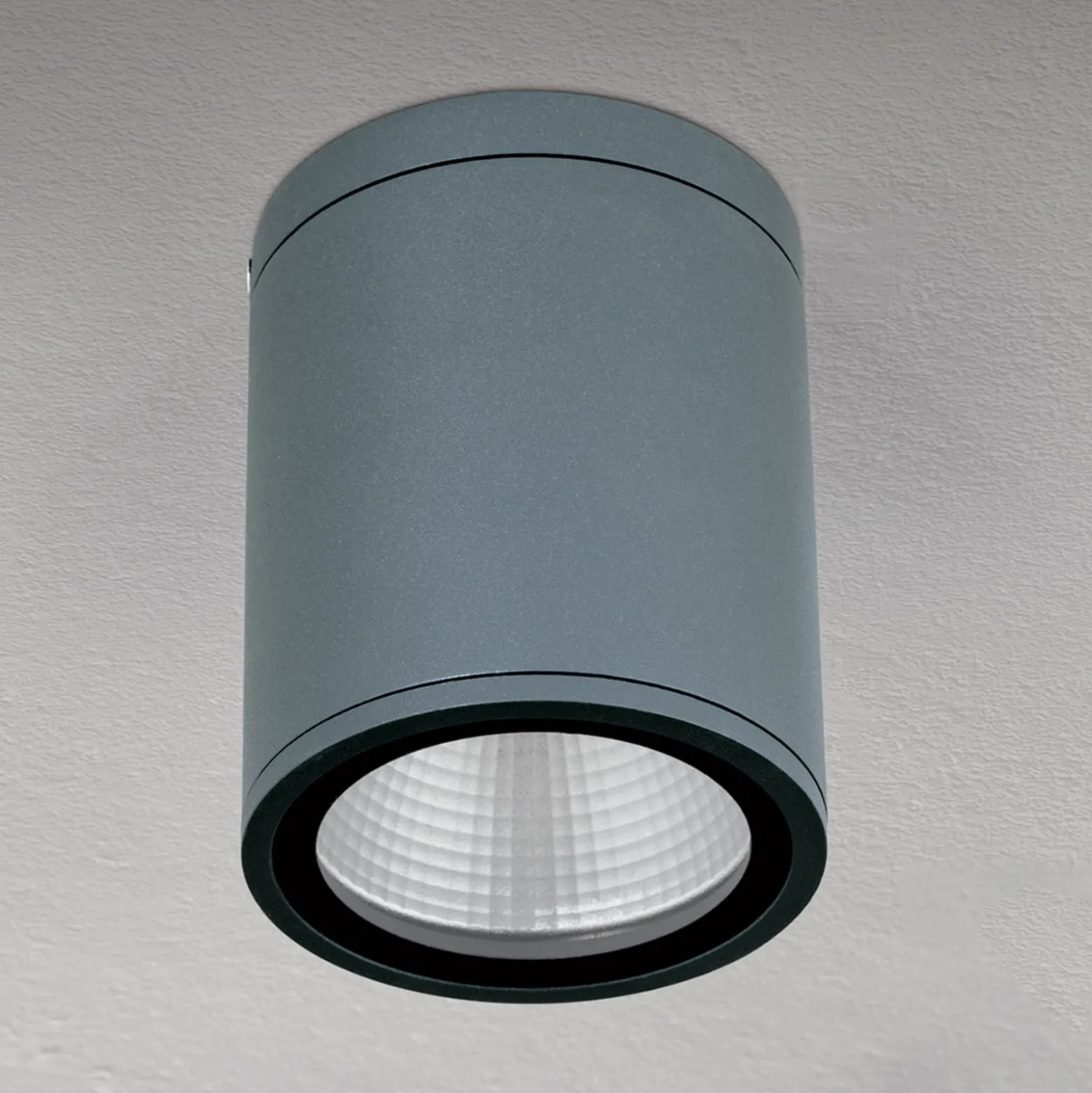 LED-kattovalaisin Sputnik IP65 Ø 9 cm, antrasiitti
