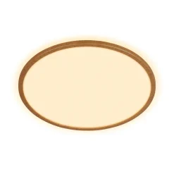 LED-kattovalaisin Tava Wood, Ø 42 cm, muovi, 3 000 K