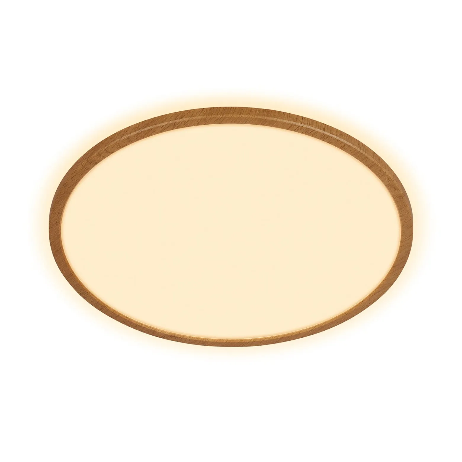 LED-kattovalaisin Tava Wood, Ø 42 cm, muovi, 3 000 K