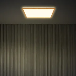 LED-kattovalaisin Tava Wood, 42 x 42 cm, muovi, 3 000 K
