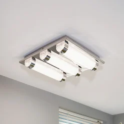 LED-kattovalaisin Tolorico, 35 cm, neliönmuotoinen