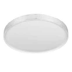 LED-kattovalaisin Varda, valkoinen, Ø 39 cm, kaukosäädin
